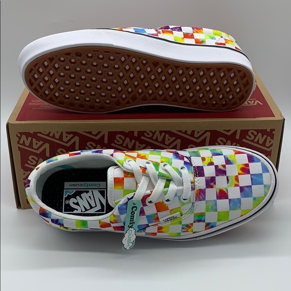 • VANS COMFYCUSH ERA TIE-DYE CHECKERBOARD WHITE WM - Picture 3 of 16